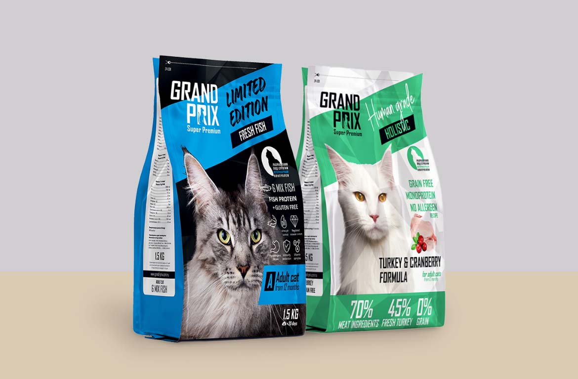 Главные новинки осени: коллекция GRAND PRIX Limited edition и GRAND PRIX Holistic для взрослых котов и кошек.