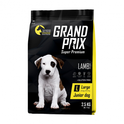 GRAND PRIX. Сухой корм с ягненком для щенков собак крупных пород (2,5 кг)