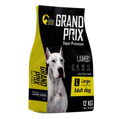 GRAND PRIX Сухой корм для взрослых собак крупных пород с ягненком, 12 кг