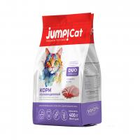 Jump!Cat Duo сухой корм для стерилизованных кошек и кастрированных котов всех пород с индейкой и уткой 0,4 кг